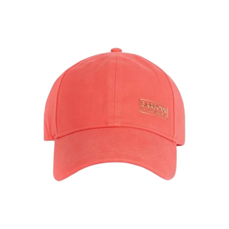 BARBOUR Cotton Baseball Caps Unisex Orange-1