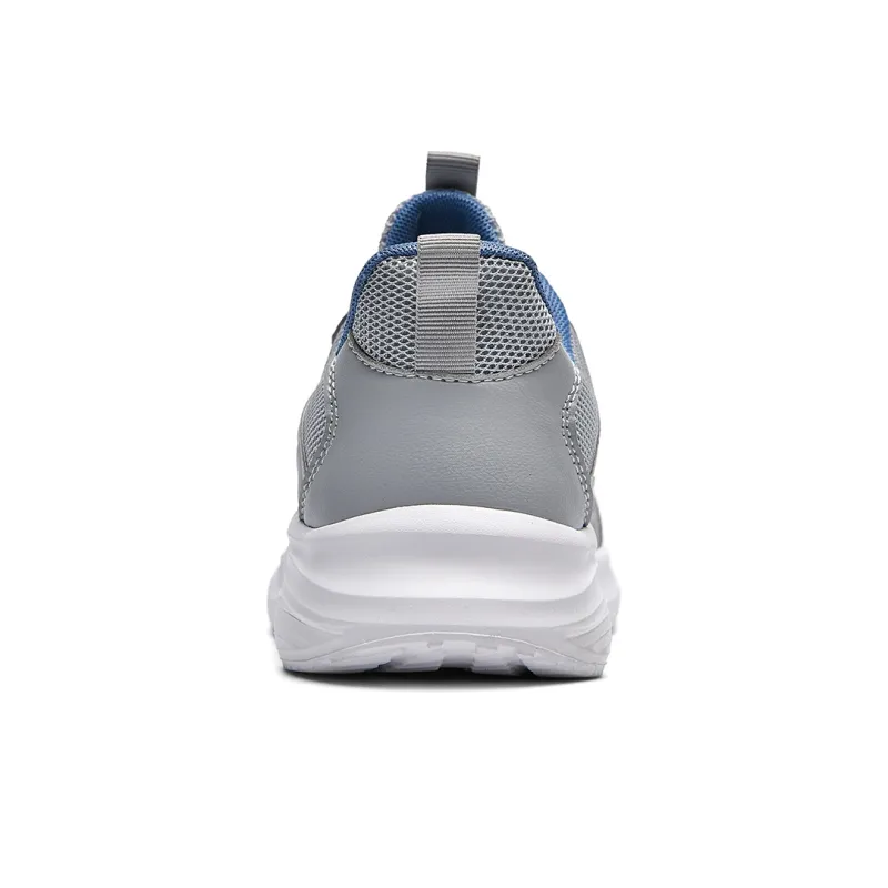 Binary Cushioning, Lightweight, Breathable, Slip Resistant Low Top Running Shoes Men's Gray-4