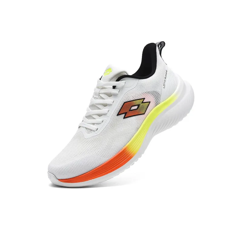 LOTTO Bai Ju 1.0 Wear Resistant Lightweight Rebound Low Top ETPU Sole Running Shoes Men's White-3