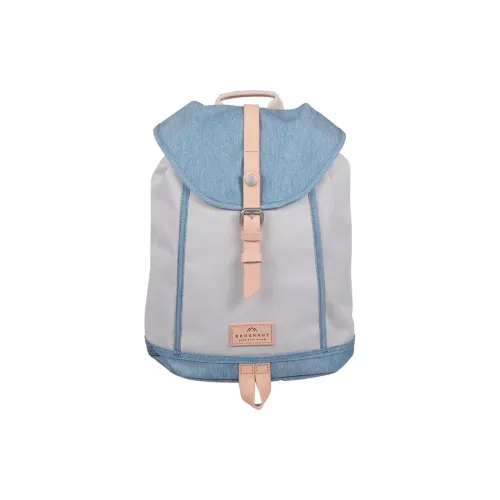 Doughnut Backpacks Stone Color With Light Blue Accents