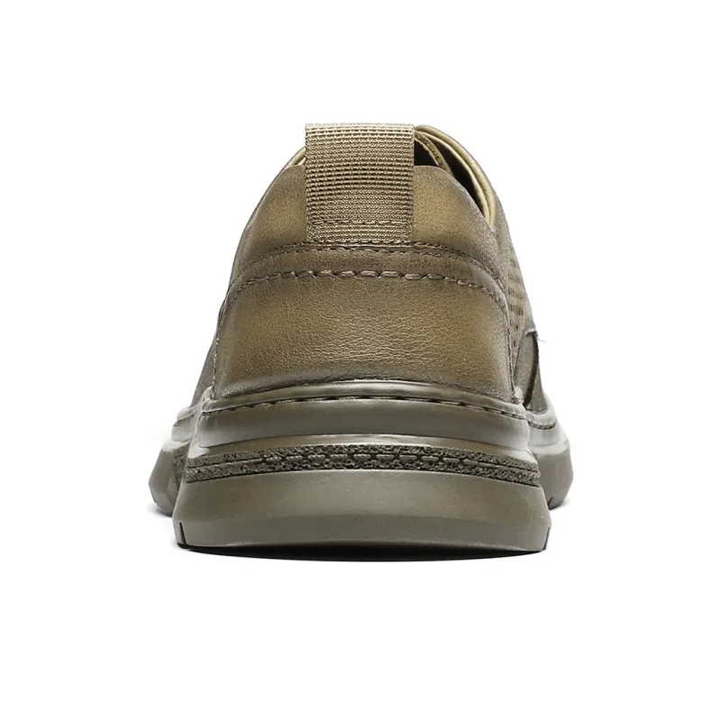 ST&SAT Dress Shoes Casual Business Men's Black Khaki-8