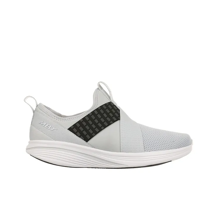 MBT Cushioning Breathable Height Increasing Rebound Low Top Outdoor Shoes Women's Light Gray-1