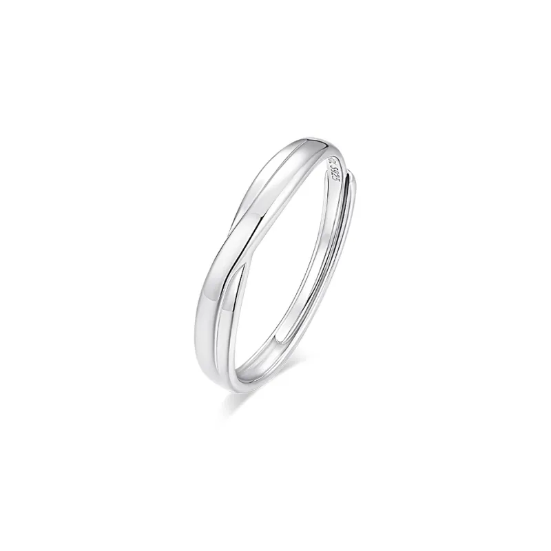 KADER 925 Sterling Silver Rings Unisex Silver White Box-1