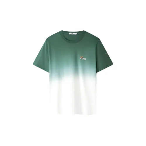 HLA T-Shirts Men Medium Green Gradient C1