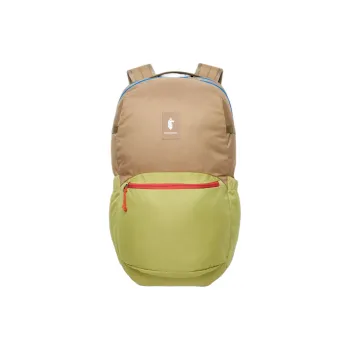 Cotopaxi Recycled Polyester Patch Oxford Hiking Bag Backpack Unisex Desert With Lemon Grass
