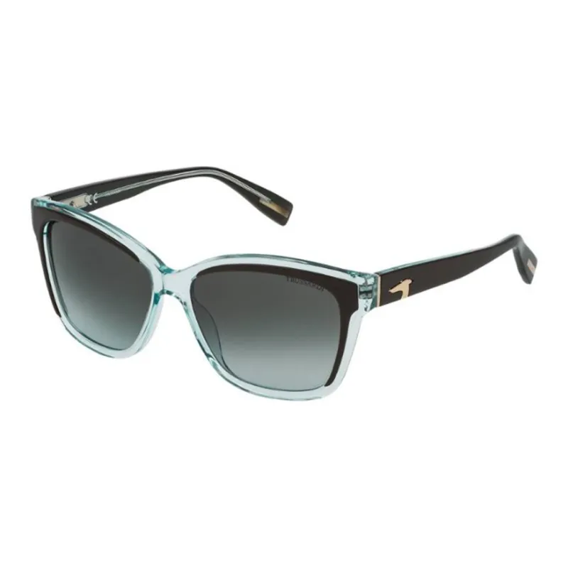 TRUSSARDI Acetate Irregular Shape Sunglasses Women's Black-0