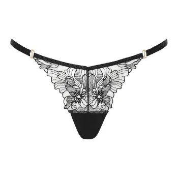Victoria's Secret BLUEBELLA NEW! Althea Thong Panty Black Underpants Women's 1 Pack Black
