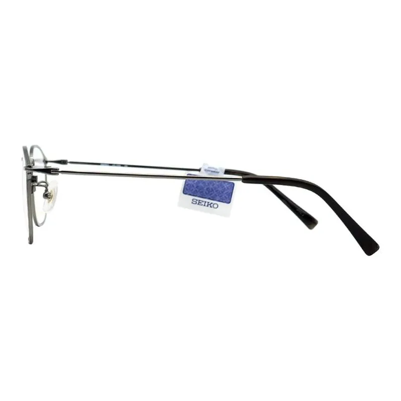 SEIKO Titanium Square Eyeglass Frames Men's Gray-4