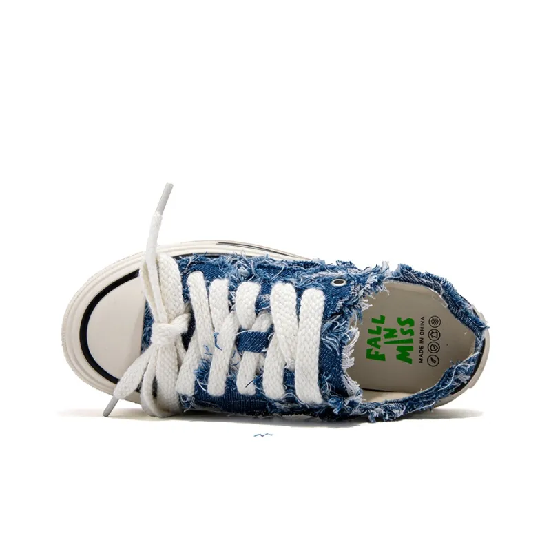 FALLINMISS Stud Shoe Collection Breathable Height Increasing Low-Top Canvas Shoes Women's-7