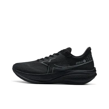 XTEP 260X 1.0 Abrasion Resistant Support Low Top Carbon Plate Marathon Running Shoes Men's Black