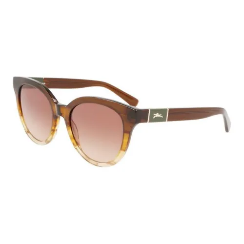 LONGCHAMP Round Sunglasses Women's Brown