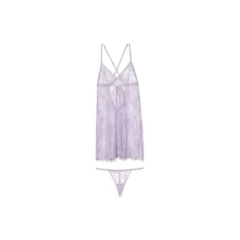 Victoria's Secret ADORE ME Addison Babydoll & Panty Set Pajama Set Women's Orchid