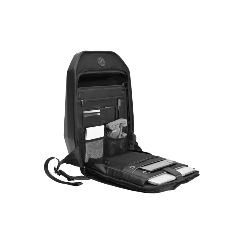 TAJEZZO PVC Backpack Unisex Black-2