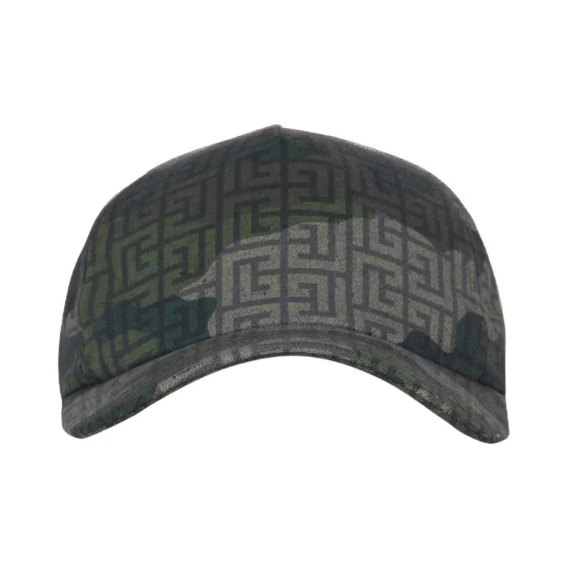 BALMAIN PB monogram Camouflage print Cap-2