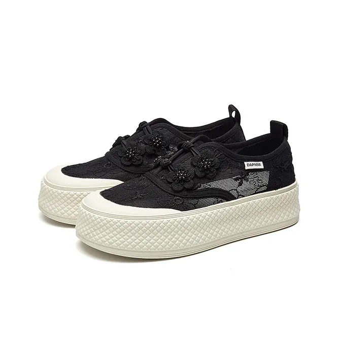 DAPHNE Height Increasing Low Top Skateboard Shoes Women's-2