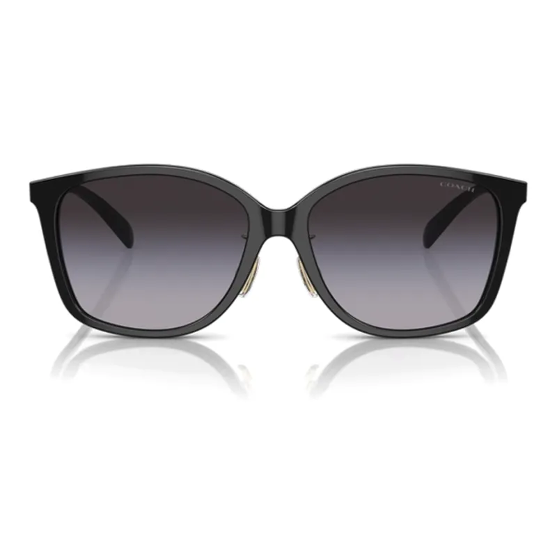 COACH Plate Frame Square Sunglasses Women's Black-0