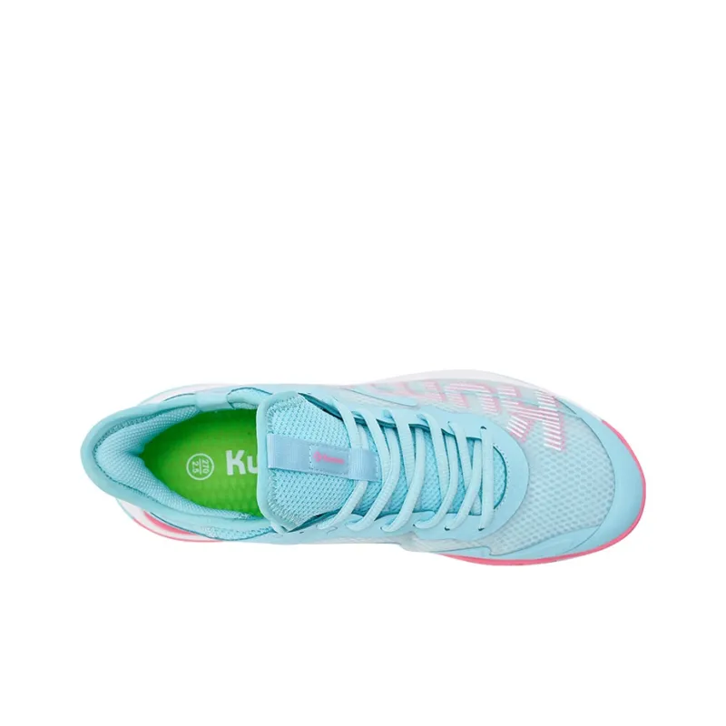 KUMPOO Badminton Shoes Unisex Mid Top White Lake Blue-4