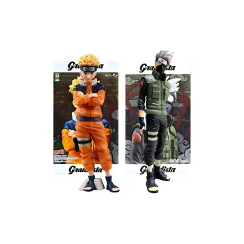 BANPRESTO GRANDISTA Collection Naruto Uzumaki Glasses Factory Naruto Ninja Bonds Kakashi Scale Figures
