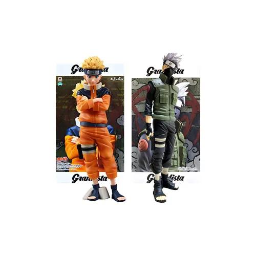 BANPRESTO GRANDISTA Collection Naruto Uzumaki Glasses Factory Naruto Ninja Bonds Kakashi Scale Figures