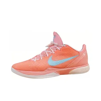 Nike Zoom Kobe 6 Protro PE Wear Resistant Low Top Basketball Shoes Men's Orange Pink
