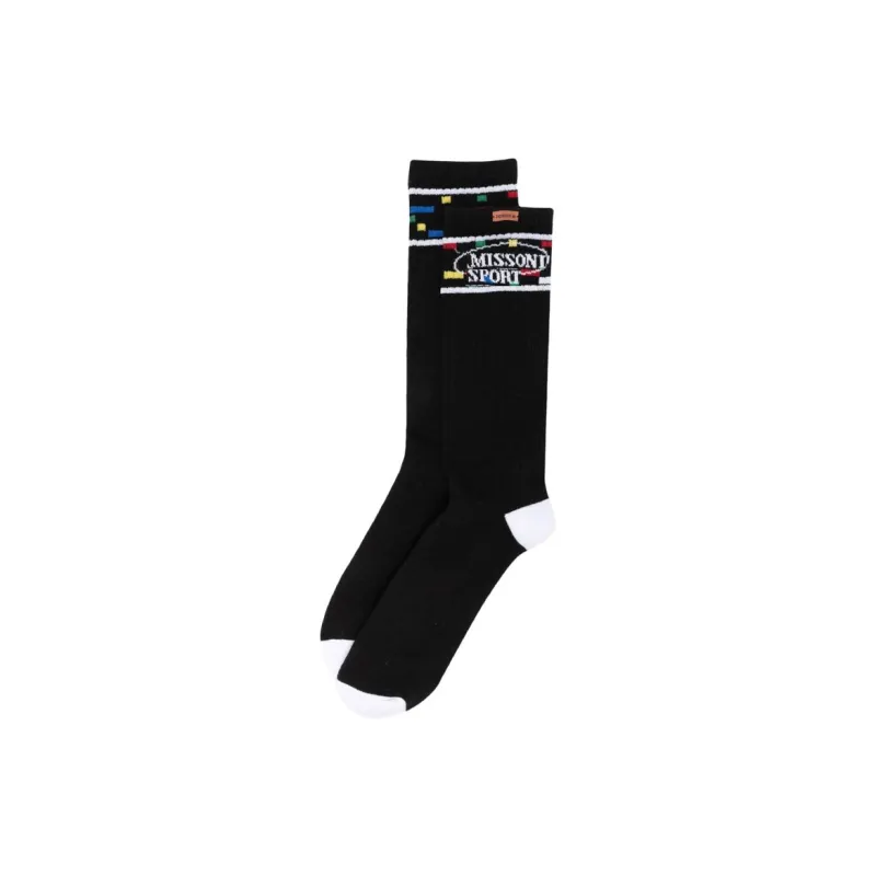 MISSONI Knee-High Socks Men's 1 Pack Black-0