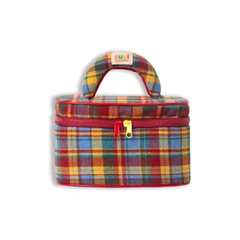Puui Polyester Storage Bags Toiletry Bags Makeup Bags Medium Size Women's Red