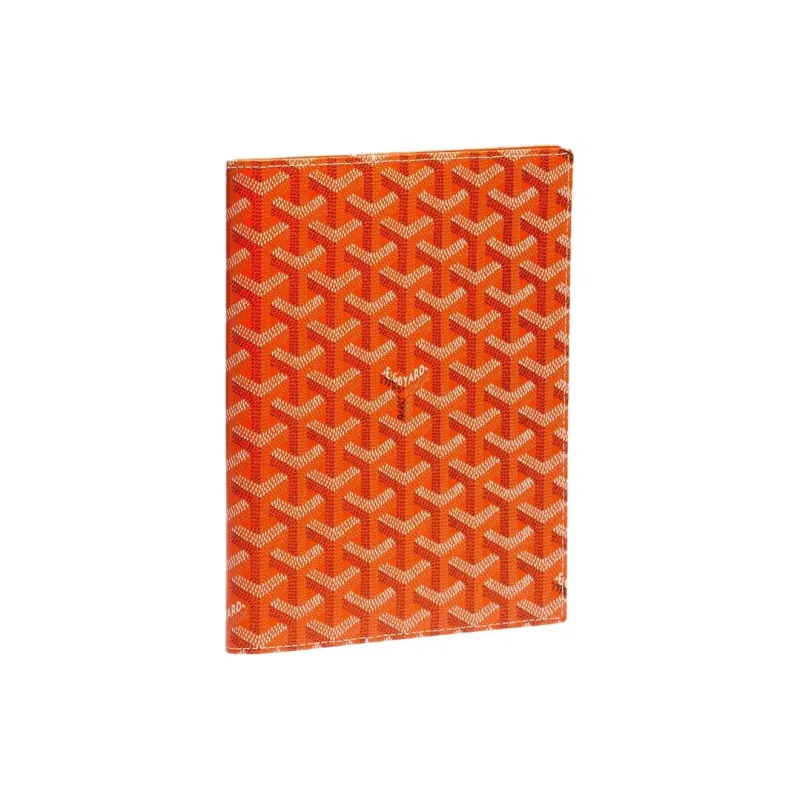 GOYARD Canvas With Calfskin File Organizer Storage Bag Unisex Orange-0