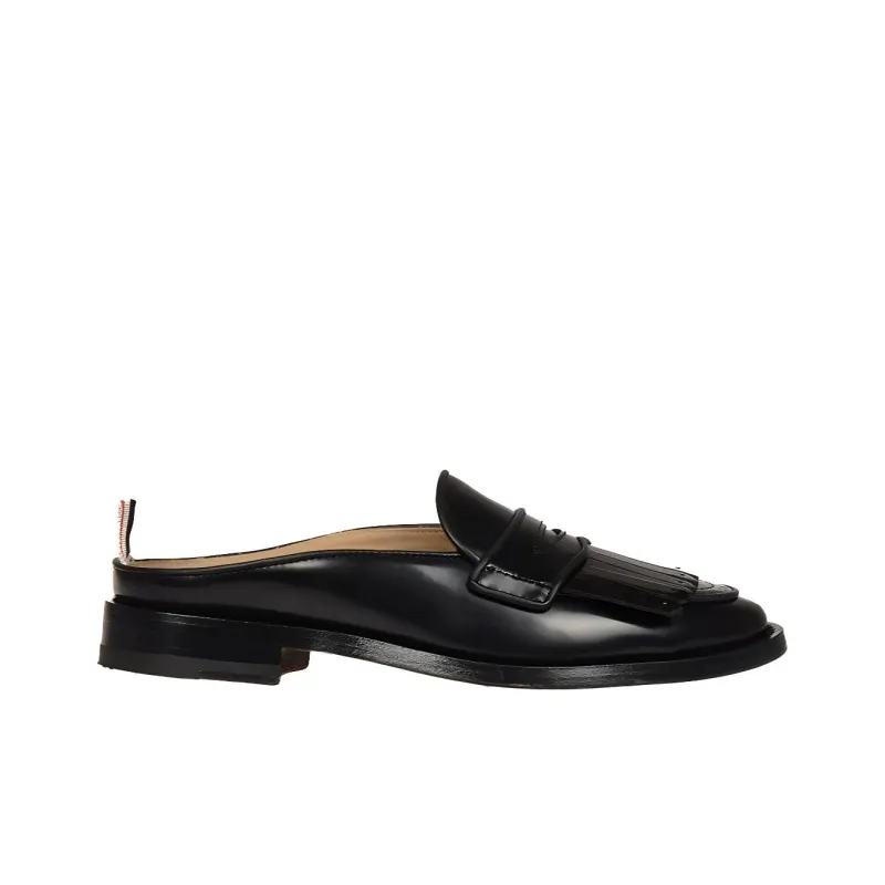 THOM BROWNE Kilt Varsity Leather Penny Loafers-1