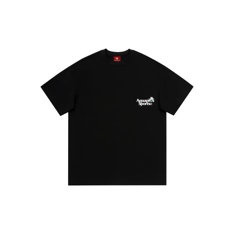 AQUAPROS T Shirts Unisex Black-1