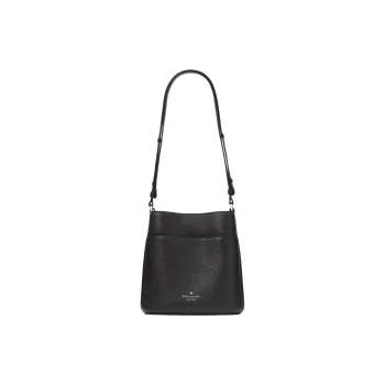 Kate Spade Leila Pebbled Leather Handbag Shoulder Bag Small Size Women's Black