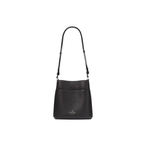 Kate Spade Leila Pebbled Leather Handbag Shoulder Bag Small Size Women's Black