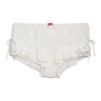 Victoria's Secret FOR LOVELEMONS Martha High-Waist Corset Bloomer/WR Underpants Women's 1 Pack White Rose