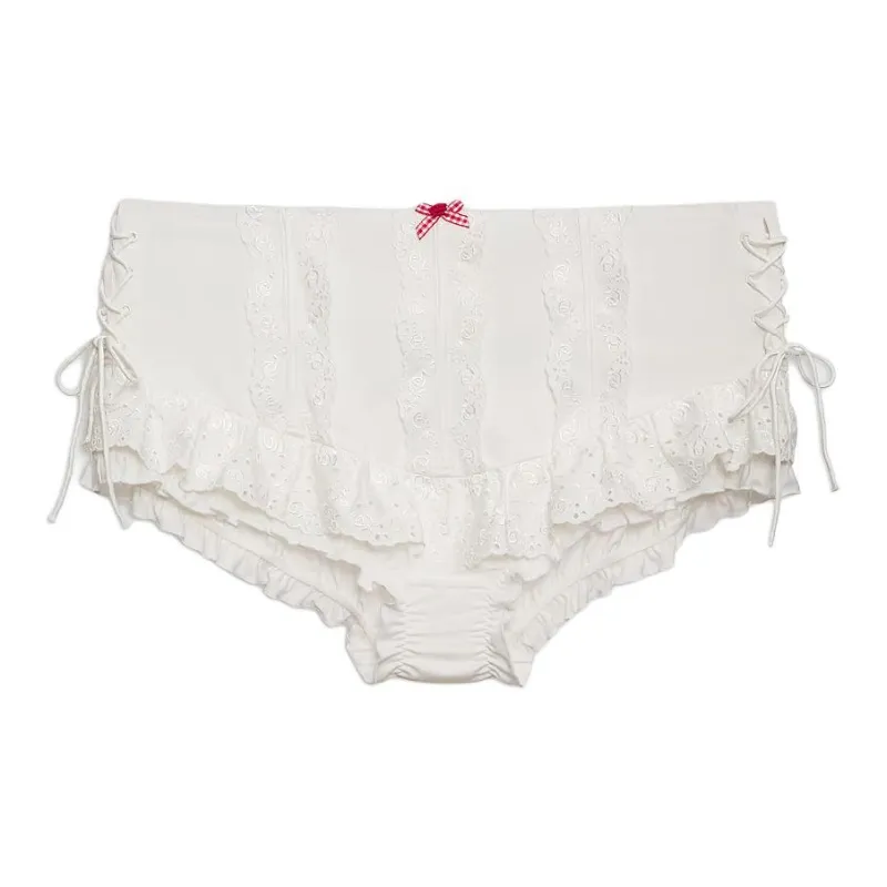Victoria's Secret FOR LOVELEMONS Martha High-Waist Corset Bloomer/WR Underpants Women's 1 Pack White Rose-0
