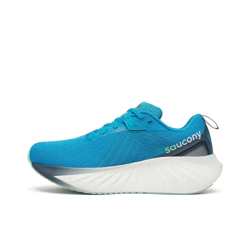 Saucony TRIUMPH 22 Cushioning, Wear Resistant Low Top Casual Running Shoes Women's Blue Gray