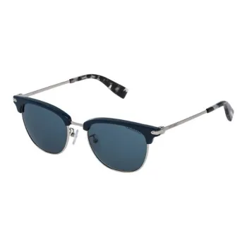 TRUSSARDI Metal Irregular Shape Sunglasses Men's Silver