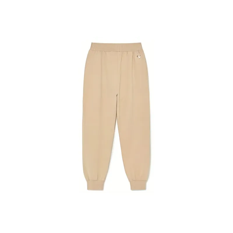 MLB Knitted Sports Pants Women's Light Sandy Brown-1