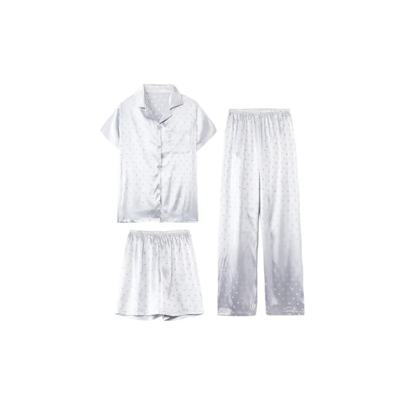 O'MESIK Pajama Set Women's Silver-0
