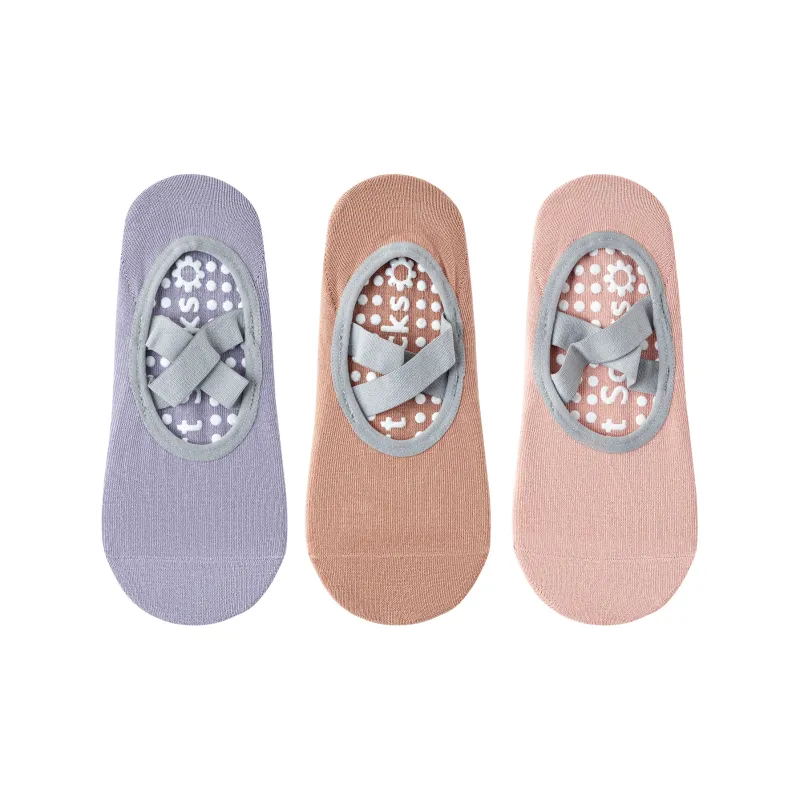 XXLLG No Show Socks Women's 3 Pack-5