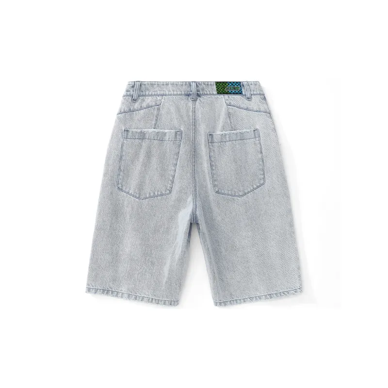 Jean West Denim Shorts Unisex Light Blue-1