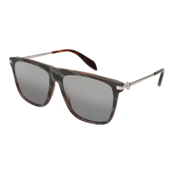 McQ Alexander McQueen Irregular Shape Sunglasses Unisex Brown