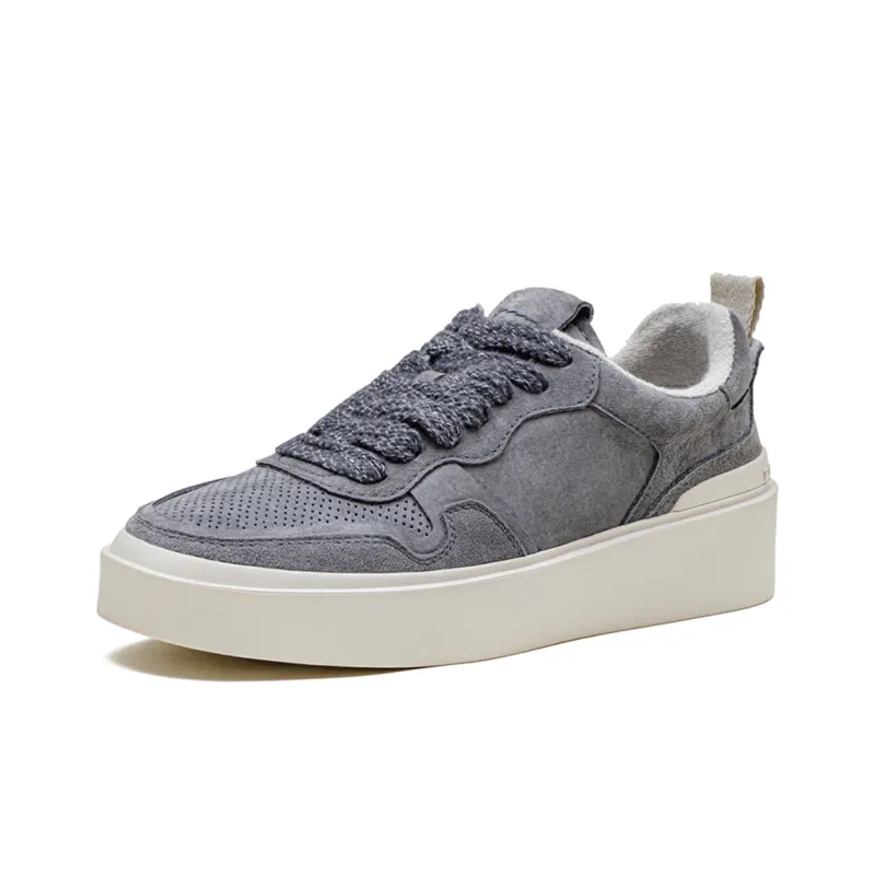 MADEN Breathable Low Top Vintage Casual Skateboard Shoes Men's Gull Gray-2