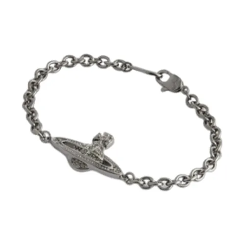 Vivienne Westwood Mini Bas Relief Chain Bracelet Gunmetal