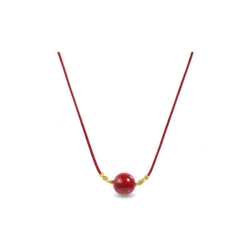 Sweet Kisses Reconstructed Cinnabar Necklaces Unisex-0