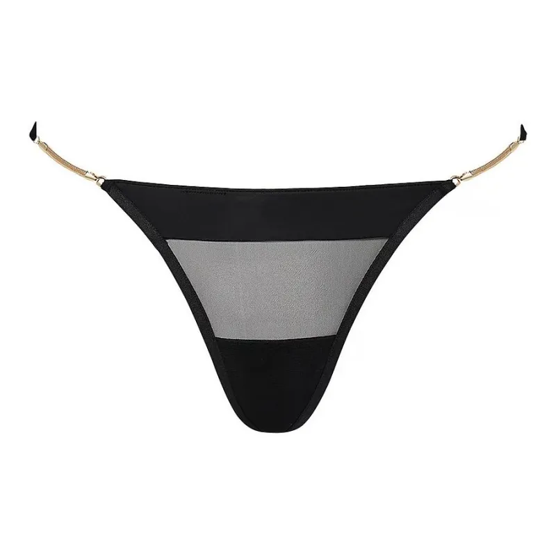 Victoria's Secret Raine Thong Panty Black Underpants Women's 1 Pack Black-0