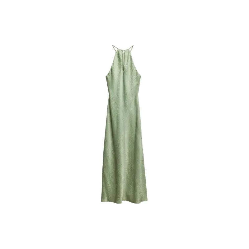 ZARA Slip Dresses Women's Light Green-1