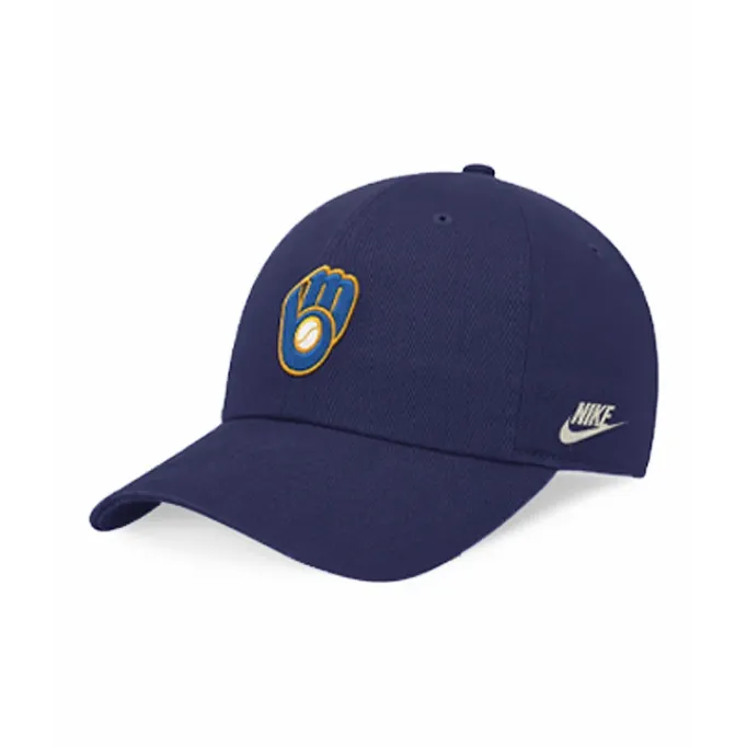 Nike Cotton Baseball Caps Men's Royal Blue-0