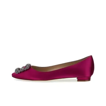 MANOLO BLAHNIK Hangisi Casual Single Shoes Women's Pink