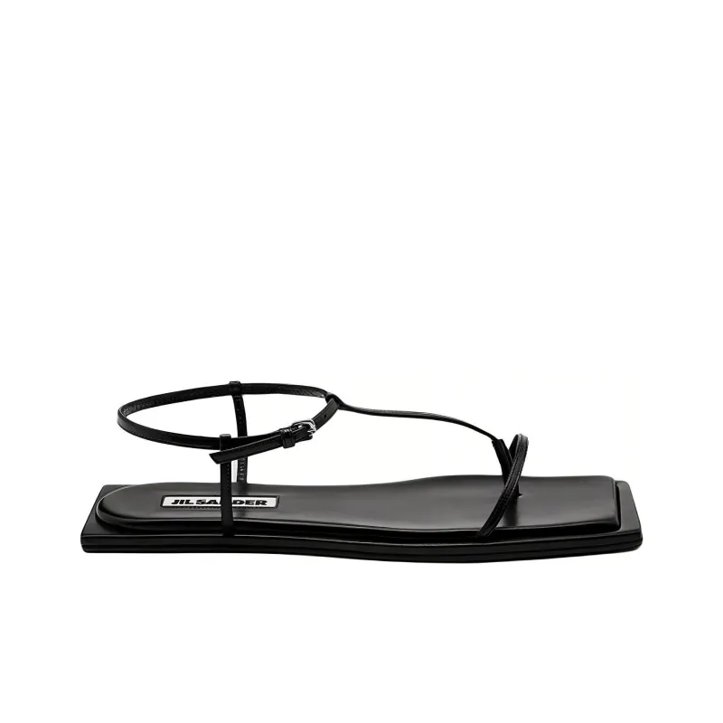 JIL SANDER One Strap Sandals Women's Black-1