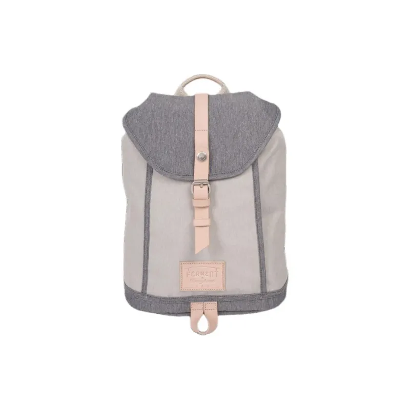 Doughnut Ferment Collaboration Polyester Backpack Mini Unisex Light Gray & Gray-0