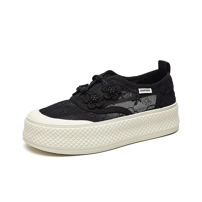 DAPHNE Height Increasing Low Top Skateboard Shoes Women's-1